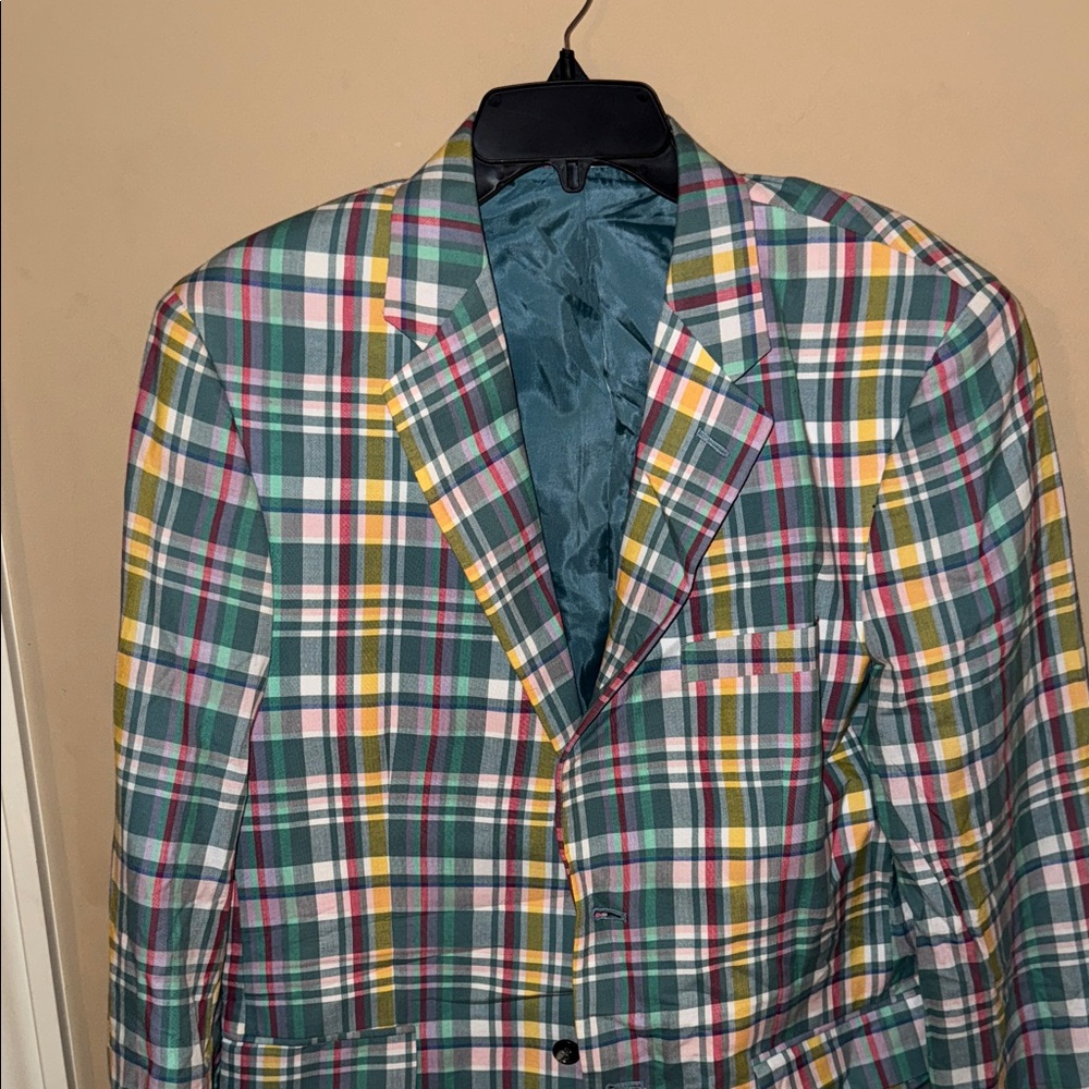 Club Room Vibrant Plaid Blazer